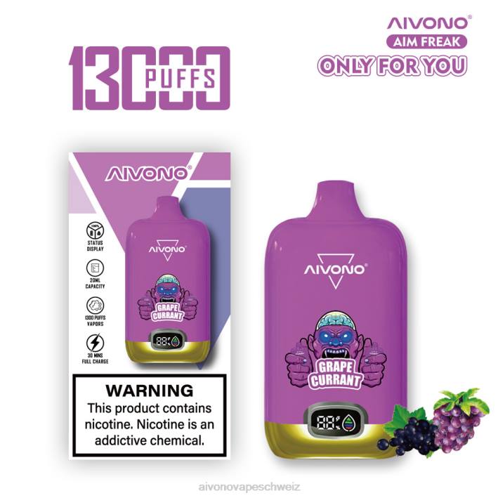 Aivono AIM FREAK 13000 Trauben-Johannisbeere - 0640251 Aivono Vape Schweiz