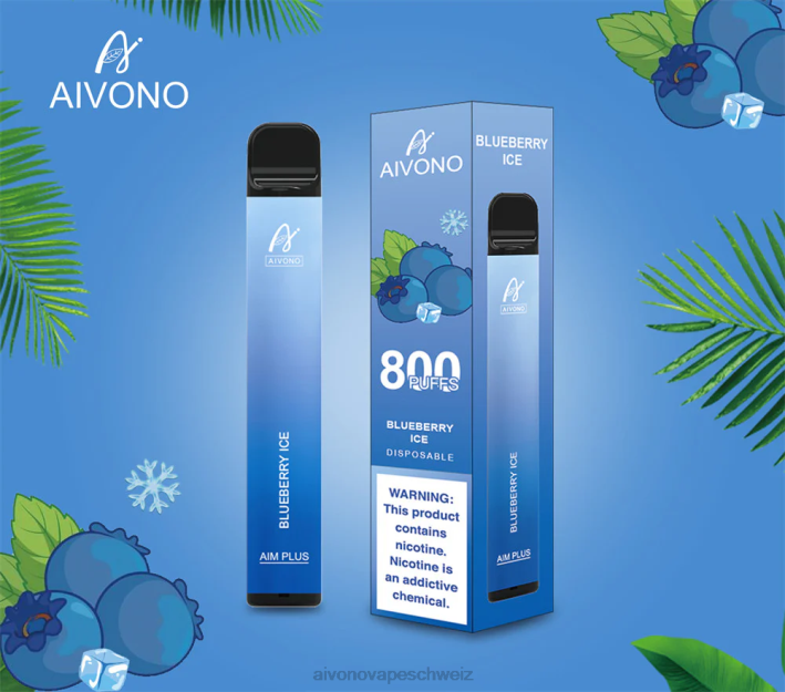 Aivono AIM PLUS 800 Blaubeereis - 0640175 Aivono Vape