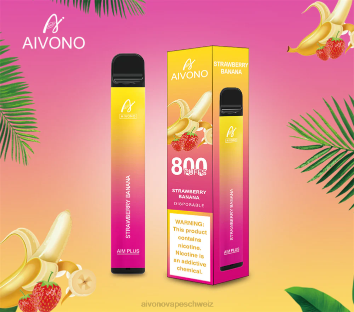 Aivono AIM PLUS 800 Erdbeerbanane - 0640192 Aivono Schweiz