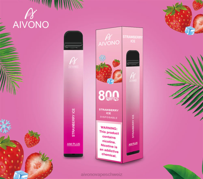 Aivono AIM PLUS 800 Erdbeereis - 0640193 Aivono Vape