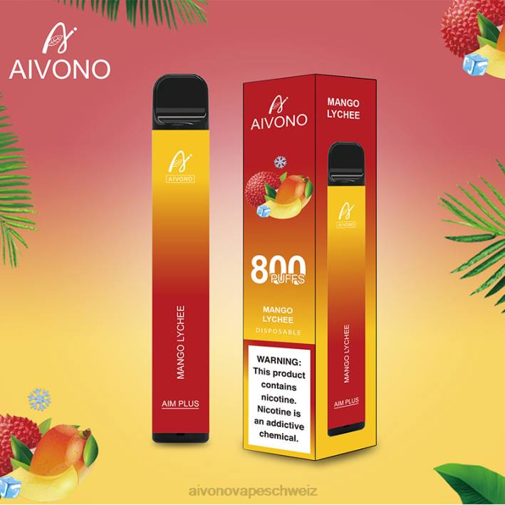 Aivono AIM PLUS 800 Mango-Litschi - 0640185 Aivono Vape Schweiz