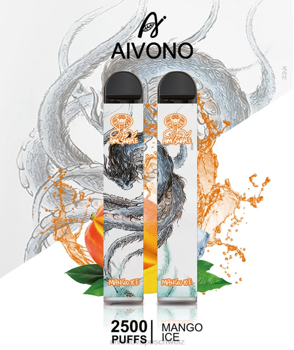 Aivono AIM SNAKE 2500 Mango-Eis - 0640313 Aivono Vape