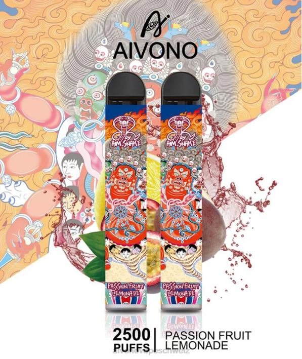 Aivono AIM SNAKE 2500 Passionsfruchtlimonade - 0640315 Aivono Schweiz