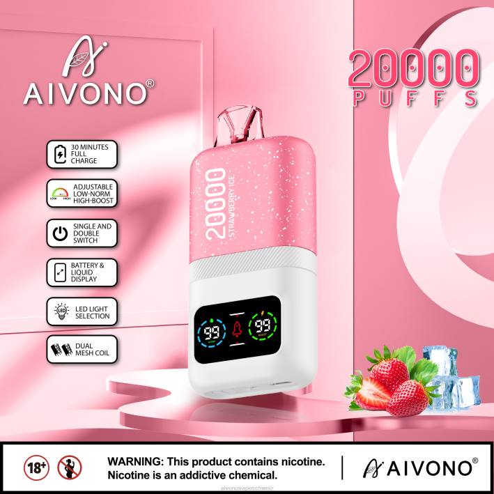 Aivono AIM magic 20000 Erdbeereis - 064074 Aivono Vape Schweiz