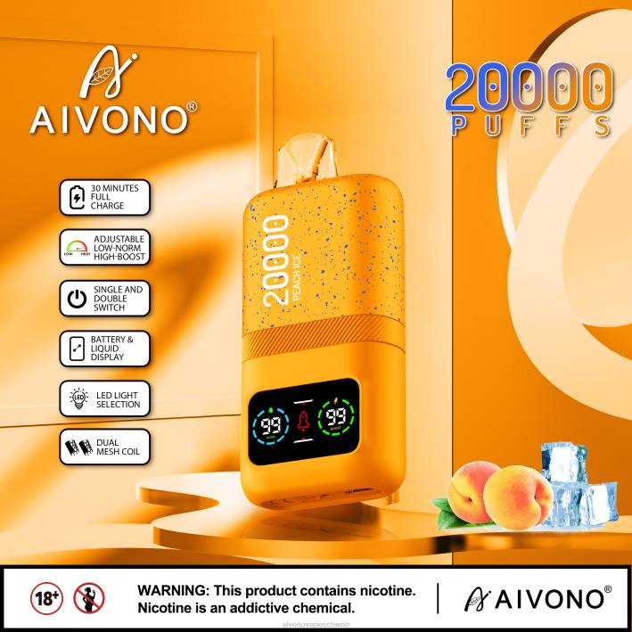 Aivono AIM magic 20000 Pfirsicheis - 064085 Aivono Vape