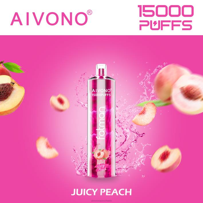Aivono FATMAN 15000 saftiger Pfirsich - 064017 Aivono Vape Schweiz
