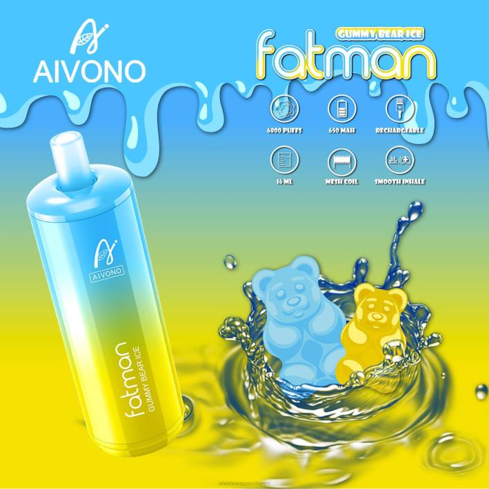 Aivono FATMAN 6800 Gummibärchen-Eis - 064032 Aivono Vape Schweiz