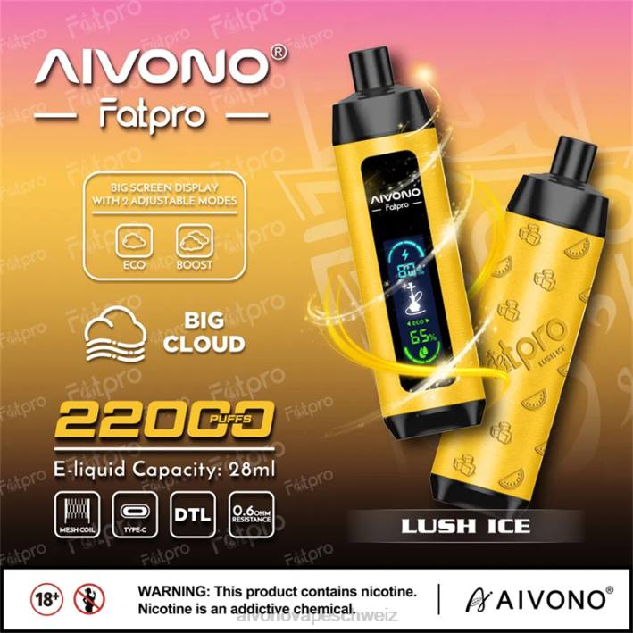 Aivono Fatpro 22000 üppiges Eis - 06403 Aivono Schweiz