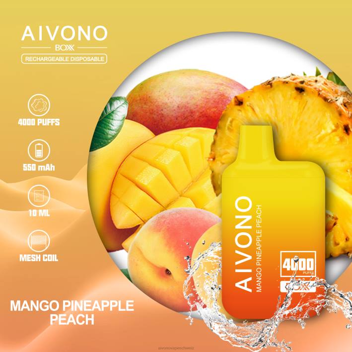 Aivono AIM BOXX 4000 Mango-Ananas-Pfirsich - 0640219 Aivono Schweiz
