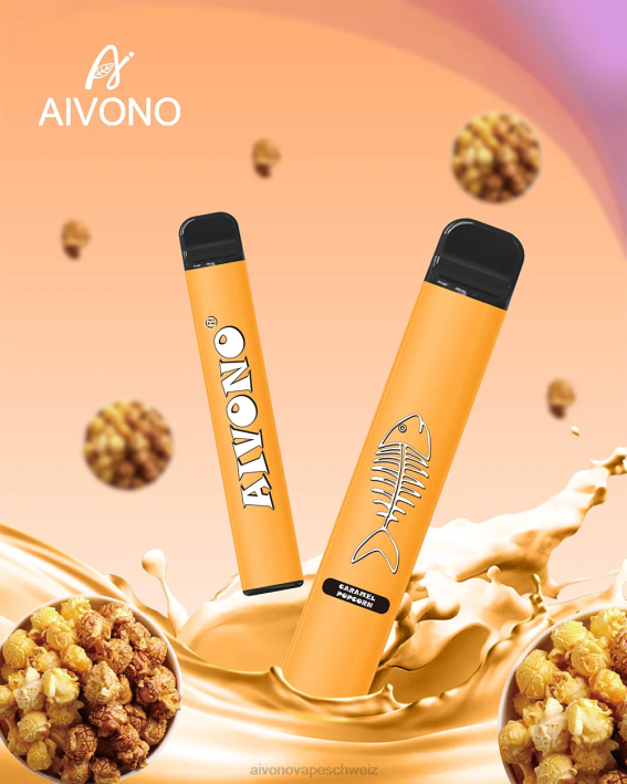 Aivono AIM FISHBONE 600 Karamell-Popcorn - 0640286 Aivono Vape
