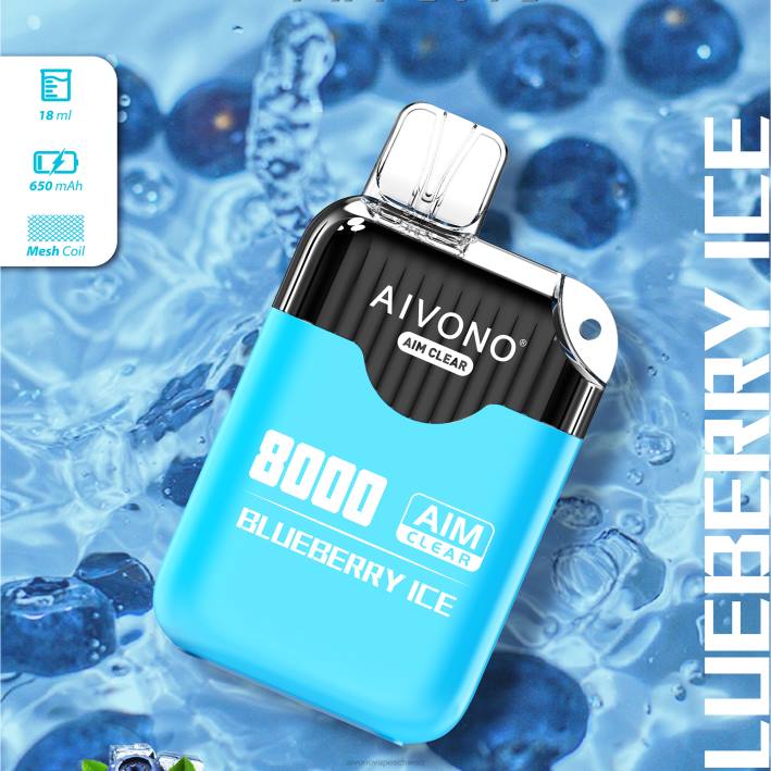 Aivono AIM CLEAR 8000 Blaubeereis - 0640206 Aivono Vape Schweiz
