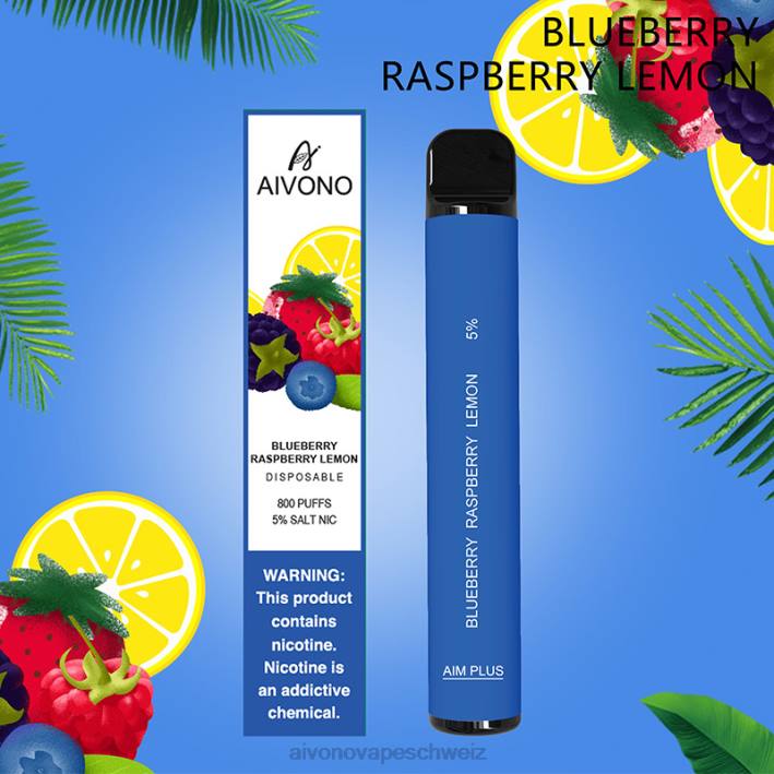 Aivono AIM PLUS 800 Blaubeer-Himbeer-Zitrone - 0640173 Aivono Vape Schweiz