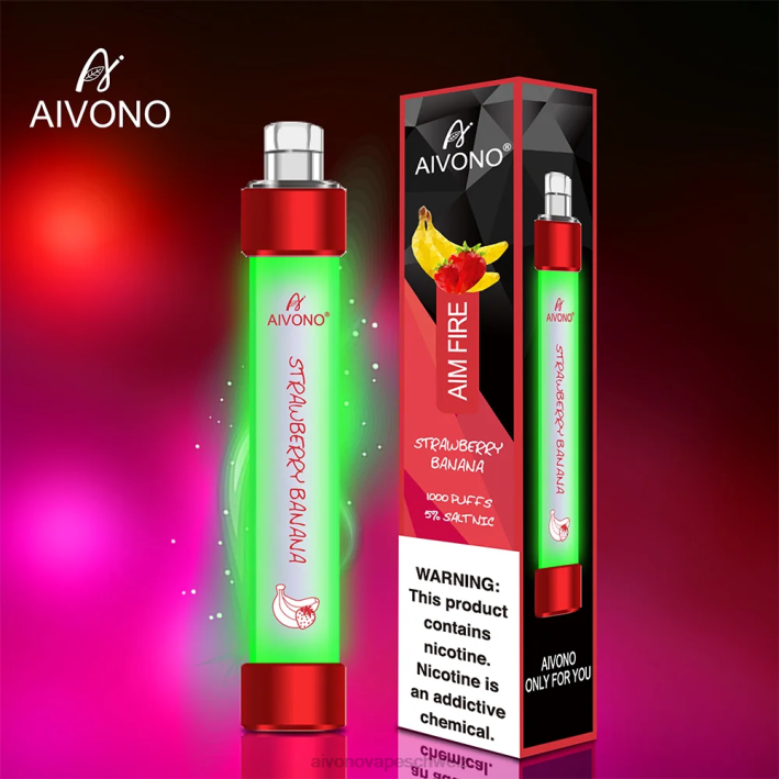 Aivono AIM FIRE 1000 Erdbeerbanane - 0640332 Aivono Vape Schweiz