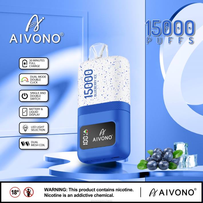 Aivono AIM magic 15000 Blaubeereis - 064068 Aivono Vape Schweiz