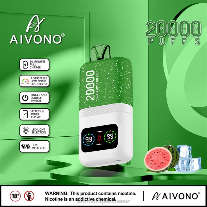 Aivono AIM magic 20000 Wassermeloneneis - 064075 Aivono Schweiz