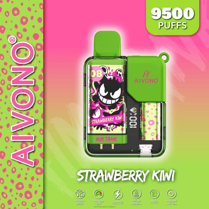 Aivono AIM TANK 9500 Erdbeer-Kiwi - 064047 Aivono Vape Schweiz