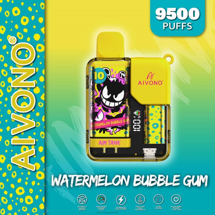 Aivono AIM TANK 9500 Wassermelonen-Kaugummi - 064044 Aivono Vape Schweiz