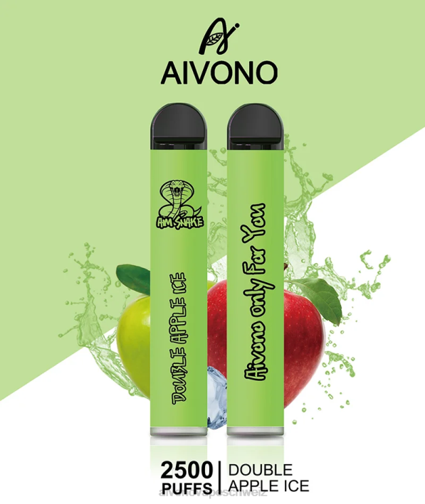 Aivono AIM SNAKE 2500 doppeltes Apfeleis - 0640304 Aivono Vape